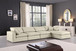 Comfy - 5 Piece Faux Leather Modular Sectional With Chaise