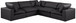 Comfy - 5 Piece Faux Leather Modular Corner Sectional