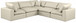 Comfy - 5 Piece Faux Leather Modular Corner Sectional