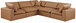 Comfy - 5 Piece Faux Leather Modular Corner Sectional