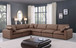 Comfy - 6 Piece Faux Leather Modular Corner Sectional