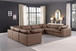 Comfy - 8 Piece Faux Leather Modular Sectional