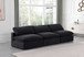 Comfy - Velvet Modular Armless Sofa 3 Seats