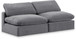 Comfy - Velvet Modular Armless Sofa 2 Seats