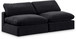 Comfy - Velvet Modular Armless Sofa 2 Seats