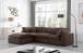 Comfy - 4 Piece Velvet Modular Sectional With Chaise