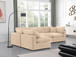 Comfy - 4 Piece Velvet Modular Armless Sectional