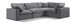 Comfy - 4 Piece Velvet Modular Sectional