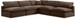 Comfy - 5 Piece Velvet Modular Corner Armless Sectional
