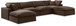 Comfy - 6 Piece Velvet Modular Double Chaise Sectional