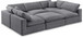 Comfy - 6 Piece Velvet Sectional