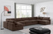 Comfy - 7 Piece Velvet Modular Armless Sectional