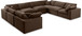 Comfy - 8 Piece Velvet Modular Sectional