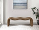Willow - Faux Leather Bench - Brown