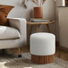 Veranda - Ottoman / Stool With Brown Base