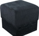Havre - Ottoman / Stool With Black Base