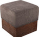 Havre - Ottoman / Stool With Brown Base
