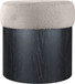 Nimes - Ottoman / Stool With Black Base