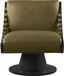 Millwin - Swivel Accent Chair With Black Base