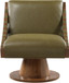 Millwin - Swivel Accent Chair With Brown Base