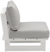 Maldives - Water Resistant Outdoor Patio Armless Chair With White Frame