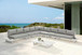Maldives - 7 Piece Water Resistant Outdoor Patio Modular Sectional With White Base