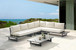 Maldives - 4 Piece Water Resistant Outdoor Patio Modular Sectional With Gray Base
