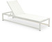 Maldives - Water Resistant Outdoor Patio Adjustable Sun Chaise Lounge Chair With White Base
