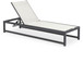 Maldives - Water Resistant Outdoor Patio Adjustable Sun Chaise Lounge Chair With Gray Base