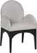 Waldorf - Chenille Dining Arm Chair With Black Legs