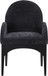 Waldorf - Chenille Dining Arm Chair With Black Legs
