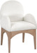 Waldorf - Chenille Dining Arm Chair With Natural Legs