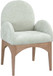 Waldorf - Chenille Dining Arm Chair With Natural Legs