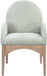 Waldorf - Chenille Dining Arm Chair With Natural Legs