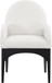 Waldorf - Boucle Dining Arm Chair With Black Legs