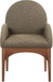 Waldorf - Boucle Dining Arm Chair With Brown Legs