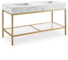 Marmo - Engineered Marble Bathroom Vanity With Gold Base