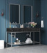 Marmo - Engineered Marble Bathroom Vanity With Black Base