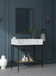 Marmo - Engineered Marble Bathroom Vanity With Black Base