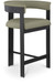 Romeo - Faux Leather Counter Stool With Black Base (Set of 2)