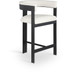 Romeo - Faux Leather Counter Stool With Black Base (Set of 2)