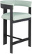 Romeo - Faux Leather Counter Stool With Black Base (Set of 2)