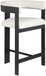 Romeo - Faux Leather Counter Stool With Black Base (Set of 2)