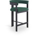 Romeo - Boucle Counter Stool With Black Base (Set of 2)