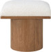 Pavilion - Bench Ottoman With Brown Base - Cream