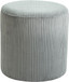 Roy - Round Microsuede Ottoman / Stool