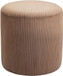 Roy - Round Microsuede Ottoman / Stool