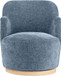 Clarita - Chenille Swivel Accent Chair