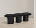 Pavilion - 3 Piece Modular Bench With Black Base