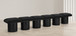 Pavilion - 6 Piece Modular Bench With Black Base